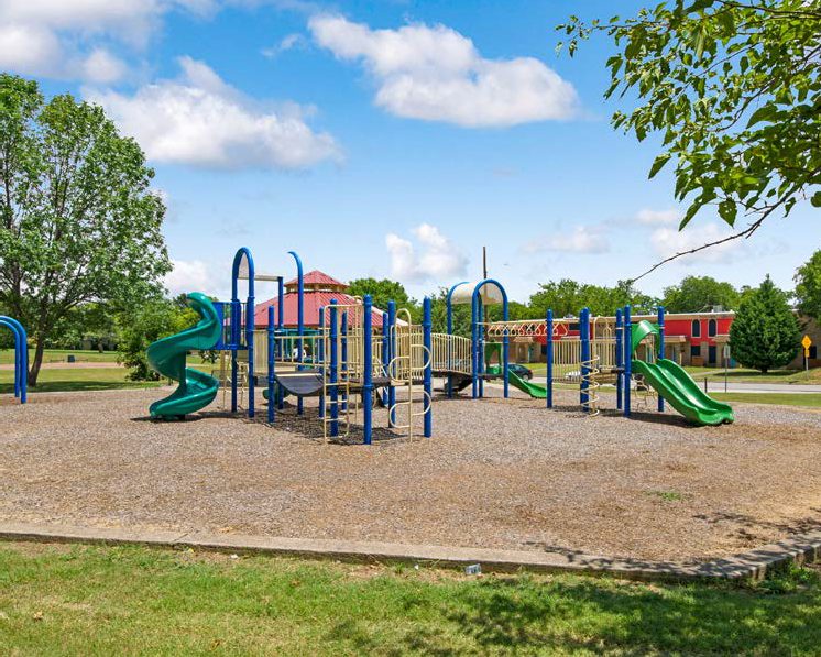 Playground at the park across the street